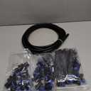 HIRALIY 210FT Drip Irrigation System, Quick Connector Garden Watering Automatic Sprinkler Kit for Lawn Raised Bed Greenhouse Misting System with 3 Kinds Dripper, Adjustable Nozzle