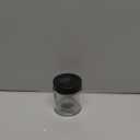 4 oz Glass Jars with Lids, Hoa Kinh 40 Pack Clear Small Glass Jars with Black Lids Empty Cosmetic Containers Airtight Round Glass Jar for Lotions, Powders and Ointments