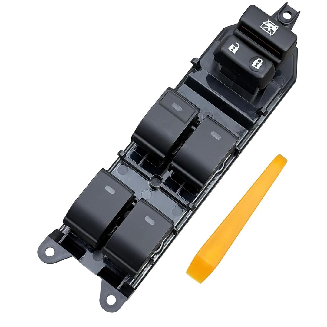 Power Window Master Switch with LED Backlit & Color Switch (Fit 84040-33100/06020/0N020) - Compatible with 2008-2019 Toyota Land Cruiser, Prius, 4Runner, Lexus CT200h & More | Includes Pry Tool