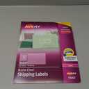Avery Printable Shipping Labels with Sure Feed, 2" x 4", Matte Clear, 100 Blank Mailing Labels (15663) (2 in. X 4 in.)