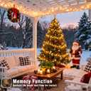 262FT 800 LED Outdoor String Lights, Extra Long Christmas Lights Indoor Waterproof, 8 Modes Plug in Fairy Twinkle Lights for Outside Bedroom Wedding Party Garden Holiday Decorations, Warm White