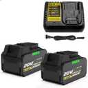 AYTXTG 2Pack 20 Volt 6.5Ah Battery Replacement for Dewalt 20v Battery DCB206, DCB205,DCB204-2, DCB205-2, DCB200-2, DCB200+ DCB118 Charger Compatible with Dewalt Batteries 20v