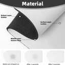 Sink Faucet Mat Black Marble Kitchen Splash Guard Absorbent Bathroom Sink Mat Around Faucet 15" x 5.5" Drying Mats Stone Draining Mat