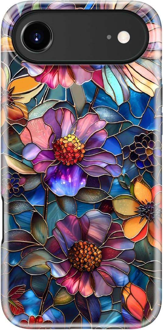 for iPhone Air Case Cute, Wireless Charging Compatible
Dual-Layer Protection with Stylish Wildflower, Soft Silicone + Hard Shell, Chic Floral Phone Cover for Women Girls