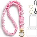 Stretchy Scrunchie Lanyard for Id Badges for Keys, Teacher Gifts Lanyards