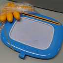 Kikidex Magnetic Drawing Board, Toddler Girl Toys for 1-2 Year Old, Doodle Board Pad Learning and Educational Toys for 1 2 3 Year Old Baby Kids Birthday Gift(Light Blue)