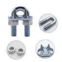 1/2 Inches Wire Rope Clamp,Heavy Duty U-Bolt Cable Clips,Zinc Plated Wire Rope Clips 4 Pcs (M12)