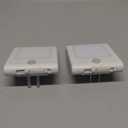 MAZ-TEK Plug in Motion Sensor Lights with Adjustable Brightness,Warm White Motion Activated Led Night Light for Hallway, Stair, Corridor, Kitchen, Living Room, Garage, Basement, Utility Room,2 Pack