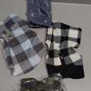 4 Pieces Winter Fabric Dog Sweater with Leash Ring Soft Fleece Vest Dog Clothes Plaid Camouflage Warm Puppy Jacket Pullover Clothes for Small Cat Puppy Chihuahua(S) (S(Neck:10.2-11 Chest:13.8-14.7))