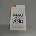 QTlier for iPhone 16 Case, 360 Rotatable Ring Stand, Raised Camera Frame, Shockproof Case Compatible with MagSafe, Case for iPhone 16, Translucent Blue