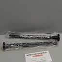 CorkLatta Black Shower Curtain Rod 32 to 43 Inch,1 Inch Diameter Adjustable Spring Tension Stainless Steel Telescoping Rod,Easy Install,No Rust