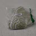 Breling Set of 6 Wedding Scalloped Embroidered Cotton Linen Placemats 17" x 13" Double Layered Machine Washable Table Place Mat for Party Table Decor (Wedding Sage Green)