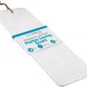 BIRDROCK Home 23" Marble Serving Board - Charcuterie Board for Party Appetizers - Kitchen Platter for Food - Pizza Fruit Display - White, Large