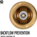 1" No-Lead Brass Check Valve with Backflow Preventer, CVNL100 700 Series, Universal One-Way 1" FNPT 1" FNPT