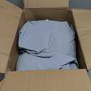 JELLYMONI Queen Size Duvet Cover 100% Cotton Linen Texture Breathable Set | Pure Cotton, Zipper Closure, with natural wrinkles, Breathable&Soft, fade-resistant, 1 Duvet Cover & 2 Pillowcases