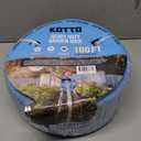 Kotto Heavy Duty 100ft Garden Hose, 5/8" All-Weather Water Hose with Crush-Resistant Brass Fittings, 600 PSI Burst Proof, Kink & Leak Resistant, Blue