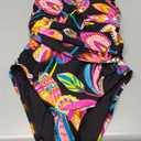 Trina Turk Women's Luminary One Piece Swimsuit, Floral Print, Adjustable, Bathing Suits Size 10