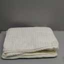 SK Studio 6 Piece Cotton Hotel Waffle Towel Set - 2 Bath, 2 Hand, 2 Washcloths - Large, Absorbent, Quick Dry for Bathroom Spa - White