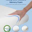 Cooling Soft Memory Foam Pillow, Cervical Neck Pillow for Side Sleepers, Back & Stomach Sleepers, Ergonomic Orthopedic Design for Neck Pain Relief and Deep Sleep, CertiPUR-US, White (Standard Size: 23.6"L x 15.7"W soft)