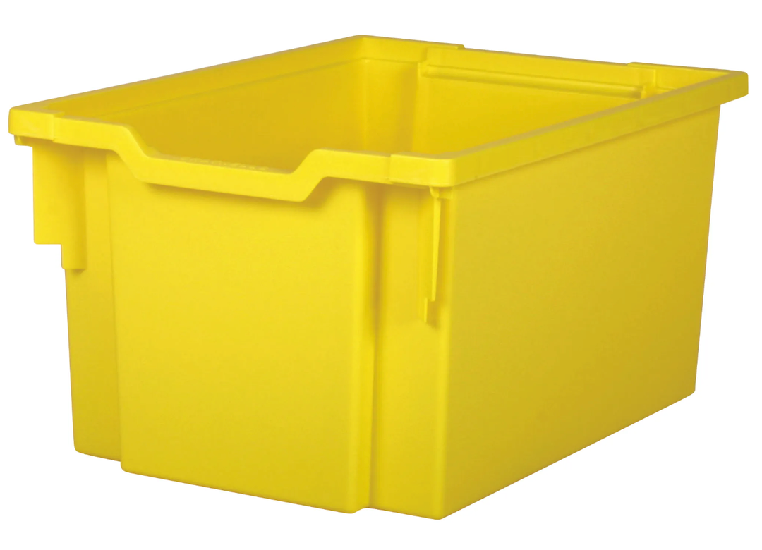 STORAGE SYSTEMS TUB2516-8YL Cross Stack Part Organizer Yellow Bins 26" x 18"