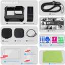 FitStill Silicone Sleeve Protective Case for Go Pro Hero 12/Hero 11/Hero 10 /Hero 9 Black, Battery Side Cover & Lens Caps & Screen Protectors & Lanyard for Hero12/11/10/9 Accessories Kit