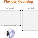 Amazon Basics Magnetic Dry Erase Whiteboard, 36 x 48-inch, Aluminum Frame, Silver/White, Easy to Install