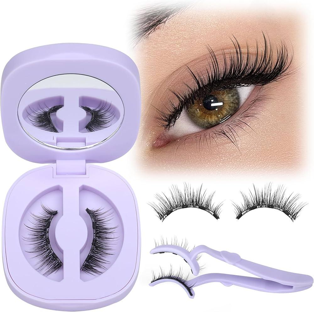 Magnetic Eyelashes with Applicator Wispy Magnetic Eyelashes Natural Look Magnetic Lashes NO Need Glue False Eyelashes with Magnets Eyelashes without Eyeliner by Lanflower