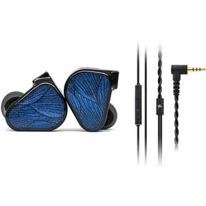 x Crinacle Zero: BLUE2 Dual Dynamic Drivers in-Ear Headphone with Detachable Cable (3.5mm+mic Cable)