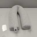 Dot&Dot Twist Memory Foam Travel Pillow for Airplanes - Travel Neck Pillow for Sleeping - Airplane Pillow for Neck Support, Chin, Lumbar and Leg - Adjustable, Bendable Neck Roll Pillow (Gray)