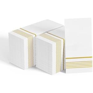 300 Pack Paper Napkins, Disposable Guest Towels Party Dinner Napkins Soft, Absorbent 3-Ply Hand Towels for Bathroom, Thanksgiving, Wedding and Events