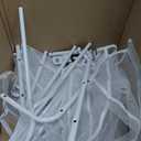 Whitmor 36 Pair Over the Door Shoe Organizer, 12 Tier Hanging Shoe Organizer, Heavy Duty Metal & Mesh Shoe Holder, Hanging Shoe Rack for Closet Organizer & Storage, 69"L x 21.7"W x 7.5"H, White