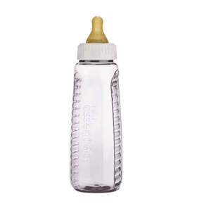 Gerber First Essential Clear View Plastic Nurser With Latex Nipple, BPA Free, Colors may vary, 3 Pack