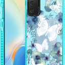 Lotadilo Cute Case for Galaxy S20 FE 5G - for Women Girls Kawaii Funny Design Fun Aesthetic Ink Butterfly Fashion Girly for Teens Pattern TPU Bumper for Samsung Galaxy S20 FE Case