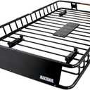 MAXXHAUL 50506 64" x 39" x 6" Heavy-Duty Universal Steel Roof Rack , Black (64" x 39" x 6" Roof Rack)