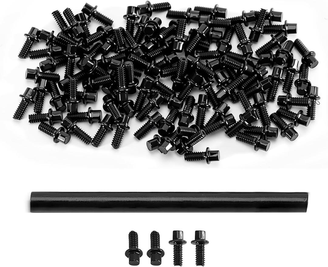 INJORA M1.4 12.9 Grade Beadlock Screws for 1.0" Wheels(Black)