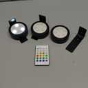 EZVALO Picture Lights for Wall, 2000mAh Rechargeable Battery Magnetic Poster Lights with 3 Color Temps & 12 RGB, Remote Dimmable Timer Painting Light, Wall Decor Light for Art Display, Frame (3 Pack)