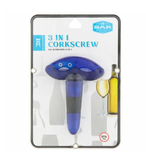 The Bar 3 In 1 Corkscrew