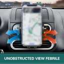 Car CD Slot Phone Holder, Solid Adsorption Anti-Shock Mount with Silicone Pad Protection, One-Handed Operation 360 Rotation Navigation Holder, Universal Clip-Type Interior for Car (Black)