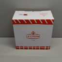 La Cuisine Enameled Cast Iron Dutch Oven Casserole Dish Pot with Lid, 5 QT 10.3 /26cm Dia. Internal Matte Black Enamel Coating Gold-Plated SS Lid Handle Oven Safe up to 500 F, Cranberry