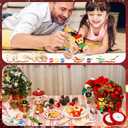 24 Set Christmas Wooden Nutcracker Painting Craft Kit DIY Blank Wooden Nutcracker Cutout Xmas Ornaments Unfinished Ballet Mouse King Walnut Soldier Craft Supplies Hanging for Xmas Tree