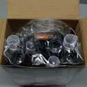 SANCO Light Up Sabers Set for Kids - 4 Pack 7 Colors Retractable Mechanical Claw Power Swords with FX Sound, 2PCS LED Glasses & Wristbands, Glowing Toys for Christmas, Birthday Gifts for Boys & Girls