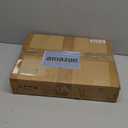 C Shaped End Side Table, Small Oval Couch Sofa Table for Bed, Snack Side Table with Metal Frame, TV Tray Table with White Marble for Small Space, Living Room, Bedroom, Bedside, Black