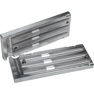 Soft Plasti Mold Lure Making Injection Molds Fishing Lures Aluminum Quality Soft Plastic Molds Bait Making Injection Mold for Anglers Fishing Lovers (5'', 3 Cavity)