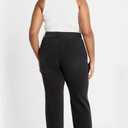 City Chic Women's Plus Size Harley Kenia Straight Jean (Black, 20)