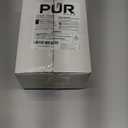 PUR PLUS Vertical Faucet Mount Water Filtration System, Lead-Reducing Filter, Great-Tasting Water, Easy Install, Lasts 100 Gallons, Compatible with Sinks with External Aerators, Chrome