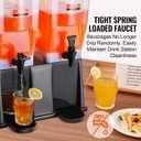 VEVOR Beverage Dispenser, 3 Gallon x 2 Drink Dispensers for Parties, Plastic Juice Dispenser with Stand Spigot Lid, Iced Tea Lemonade Juice Water Dispenser, for Restaurants, Hotels, Parties