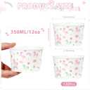 120Pcs Unicorn Ice Cream Cups 12 oz Disposable Snack Bowls for Kids Colorful Rainbow Pastel Unicorns Large Cute Unicorns Paper Cups for Kids Birthday Baby Shower Picnic Holiday Party Supplies