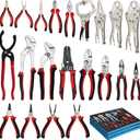 DISEN Pliers Set, 21 Pieces Full Assortment of Plier with EVA, Versatile Pliers Tool Set for Plyers Ideal as Home Use, Holiday, Fathers' Day Gift
