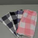 Homaxy 100% Cotton Waffle Weave Check Plaid Kitchen Towels, 13 x 28 Inches, Super Soft and Absorbent Dish Towels for Drying Dishes, 4-Pack, Multicolor