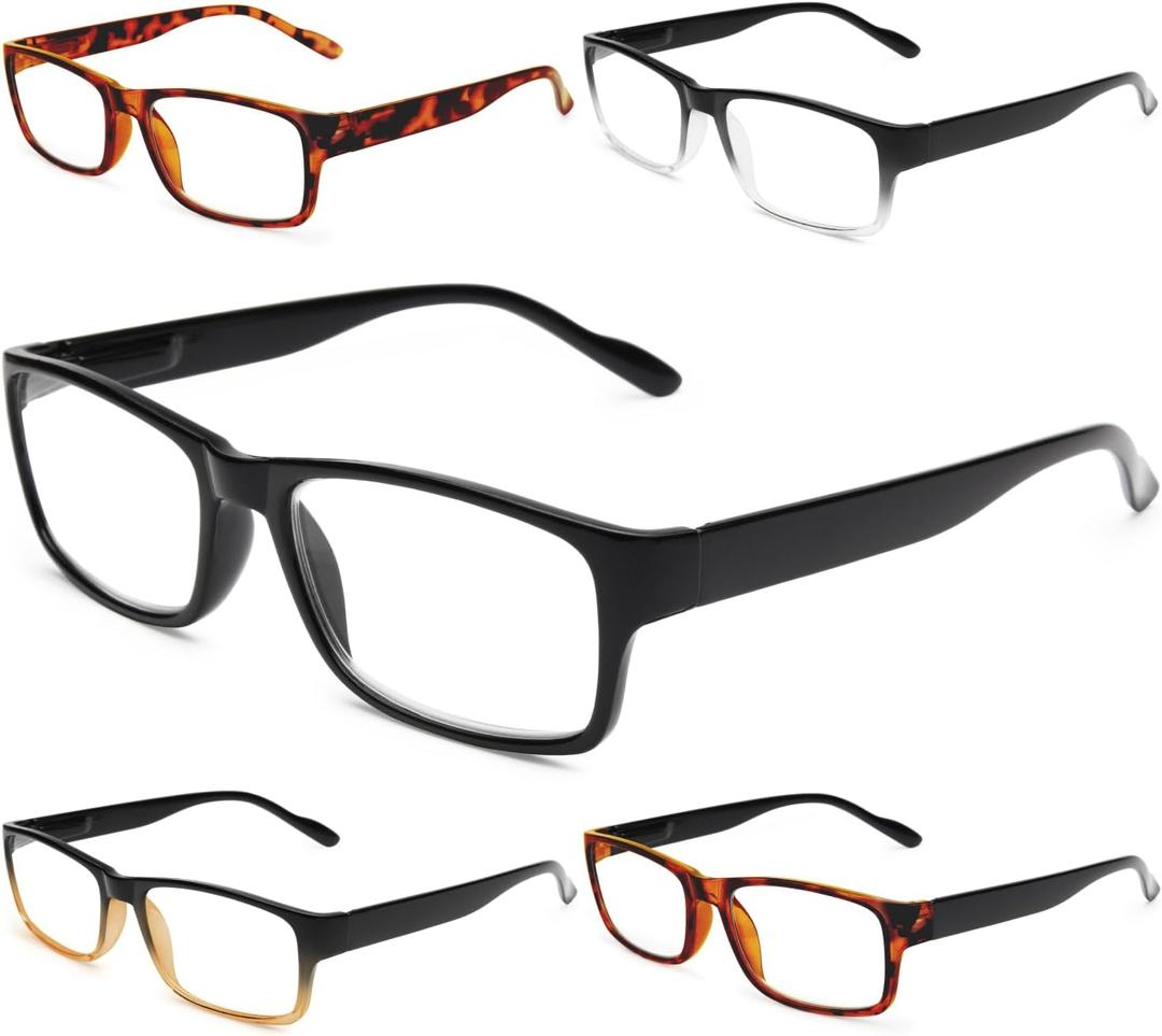 Gaoye Professional Reading Glasses for All Day - Computer Readers with Blue Light Protection - Value Pack (B3 Turtle Mix) 3.0